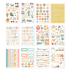Simple Stories Matrica - Sticker Book - Boho Sunshine (12 ív) matrica