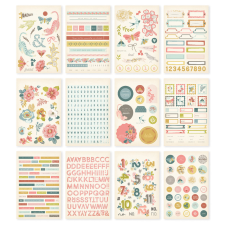 Simple Stories Matrica , Sticker Book / Simple Stories Wildflower (12 ív) matrica