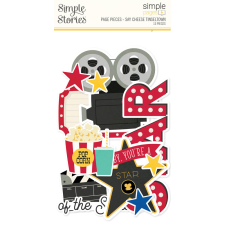 Simple Stories Say Cheese Tinseltown Kivágatok Simple Pages Pieces 1 csomag matrica
