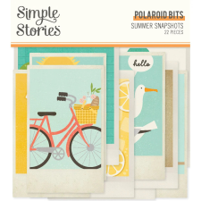 Simple Stories Summer Snapshots Kivágatok Polaroid Bits & Pieces 1 csomag matrica