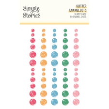 Simple Stories Sunny Days Díszítőelem Enamel Dots 1 ív dekorációs kellék