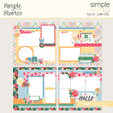 Simple Stories Sunny Days Kivágatok Simple Pages Kit 1 csomag matrica