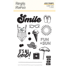 Simple Stories Sunny Days Szilikonbélyegző Clear Stamps 1 csomag dekorációs kellék