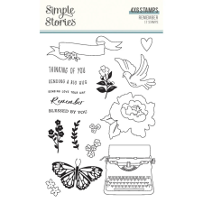 Simple Stories Szilikonbélyegző - Clear Stamps - Remember (1 csomag) bélyegző