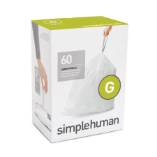 SimpleHuman CW0257 G-típusú egyedi méretezésű szemetes zsák újratöltő csomag (60 db) tisztító- és takarítószer, higiénia