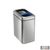 SimpleHuman CW1470 20 literes nyitott tetejű, szelektív rozsdamentes szemetes