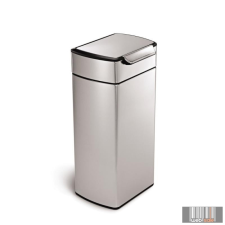 SimpleHuman CW2015 30 literes négyszögletes, érintő nyitású, rozsdamentes szemetes szemetes