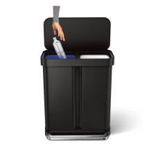  simplehuman CW2093 szelektív 58 literes pedálos szemetes, matt fekete szemetes