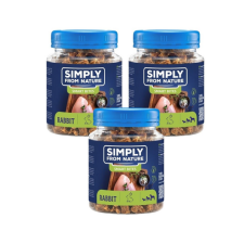 SIMPLY FROM NATURE Smart Bites Nyúl trénerek kutyáknak 3x130 g jutalomfalat kutyáknak