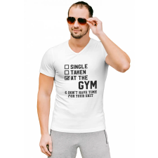  Single Taken at the GYM - Férfi V Nyakú Póló férfi póló