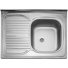 Sinks CLP-D 800 M 0,5mm, jobbos - matt mosogatótálca