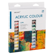 Sinoart Akrilfesték készlet - 24x12 ml akrilfesték