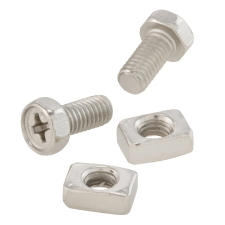 SIP Spareparts Akkumulátor saru csavar/szett M5x10 mm, kereszt hornyú, négyzetes, 8 mm, 4 részes SIP Spareparts  Motor alkatrészek Csavarok és alkatrészek egyéb motorkerékpár alkatrész