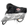SIP Style Kültéri robogó takaróponyva, kerékpár/E-Bike, fekete/ezüst, poliészter, M-L méret, 2050x840x1210 mm SIP Style  Vázak, idomok, kiegészítők Járműtakarók és lábvédők