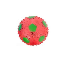 Sípolós Kutyajáték labda 7,5 cm piros színben -2db játék kutyáknak