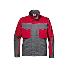 SIR SAFETY SYSTEM Munkakabát - Fusion Massau (szürke/piros, 44) munkaruha