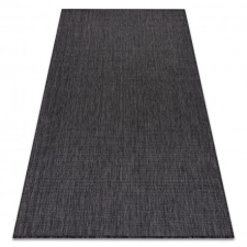  Sizal szőnyeg SION A5165A Melange lapos szövött fekete 80x200 cm lakástextília