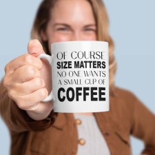  Size matters fehér bögre bögrék, csészék