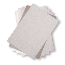 Sizzix Különleges papír válogatás 50 ív / A4 - Silver - Opulent Cardstock (1 csomag) decoupage papír