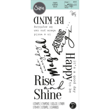Sizzix szilikonbélyegző 665411, Sunnyside Sentiments #9 / Sizzix Clear Stamps (1 csomag) bélyegző