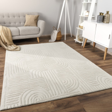 Skandináv Boho Geometriai mintás krém szőnyeg 200x280 cm lakástextília