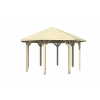 Skanholz Nyolcszögletű kerti pavilon Nice371 557 cm átmérő, natúr kezeletlen faanyag