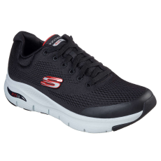 Skechers Arch Fit férfi sportcipő, fekete-piros, 40