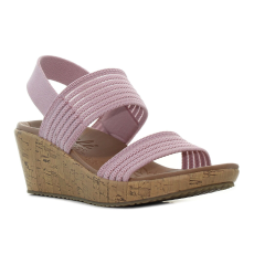 Skechers Beverlee - Sheer Luck rózsaszín női éktalpú szandál Méret:41