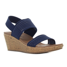 Skechers Beverlee - Sheer Luck sötétkék női éktalpú szandál Méret:41