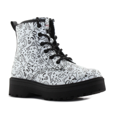 Skechers Gravlen Hi - Doodle Down fekete gyerek bakancs Méret:27 női csizma, bakancs