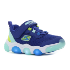 Skechers Mighty Glow villogó sötétkék baba cipő Méret:21 gyerek cipő