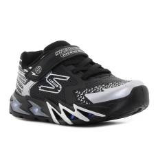 Skechers S-Lights - Flex - Glow Bolt villogó fekete gyerek cipő Méret:30