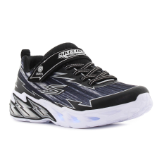 Skechers S-Lights - Light Storm 2.0 - Bolt-Brights villogó fekete gyerek cipő Méret:32