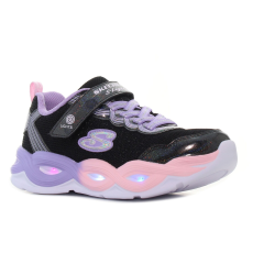 Skechers S Lights - Twisty Glow villogó fekete gyerek cipő Méret:27