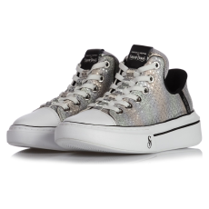 Skechers Snoop One-disco Snoop - Slip-ons 186006SMLT Női Ezüst Sportcipő, 38,5