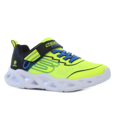 Skechers Twisty Brights 2.0 villogó neonzöld gyerek cipő Méret:28