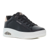 Skechers Uno Court - Courted Air fekete platformos női cipő