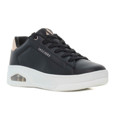 Skechers Uno Court - Courted Air fekete platformos női cipő női cipő
