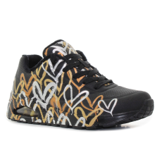 Skechers Uno - Metallic Love fekete női cipő Méret:37