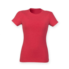 Skinnifit Női póló Skinnifit SFL161 Tri-Blend póló -M, Red Triblend