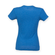 Skinnifit Női póló Skinnifit SFL161 Tri-Blend póló -S, Blue Triblend női póló