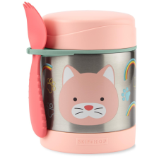 Skip hop Zoo rozsdamentes acél ételtároló termosz evőeszközzel 325ml Cica papírárú, csomagoló és tárolóeszköz
