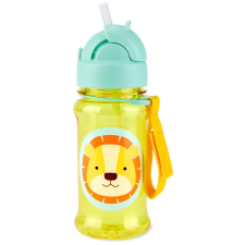 Skip hop Zoo Tritan Szívószálas kulacs 355ml, Oroszlán kulacs, kulacstartó