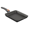 SKK Titán grill serpenyő 24x24 magas 4,0 cm SKK Titan Durit Resist sima, levehető fogantyúval