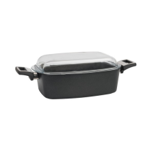 SKK Titán tepsi üvegfedővel 33×21 cm, 10 cm mély – SKK edény