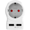 Skross Adapter, Egyesült Államokba utazóknak, USB, földelt, SKROSS