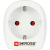 Skross hálózati csatlakozó adapter (240V, EU2 pin - UK, földelt, utazótöltő) fehér (1.500230-E) (1.500230-E)
