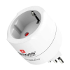 Skross hálózati csatlakozó adapter (250V / 1000 mA, EU2 pin - CH, IT, BR, földelt, utazótöltő) FEHÉR