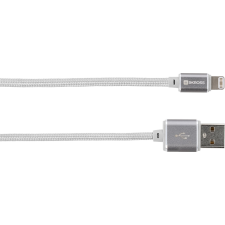Skross Sync Lightning Connector - Steel Line USB-A apa - Lightning apa 2.0 Adat és töltő kábel - Fehér kábel és adapter