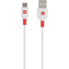 Skross USB-A - USB C adatkábel 120cm fehér-piros (SKCA0002A-C120CN) (SKCA0002A-C120CN)